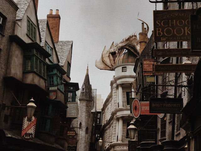 Drache-in-Stadt-Fantasy-Literatur 