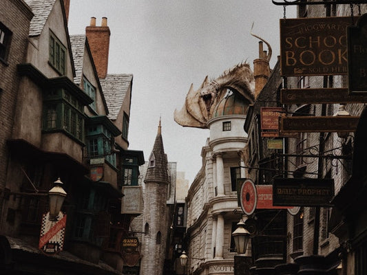 Drache-in-Stadt-Fantasy-Literatur 